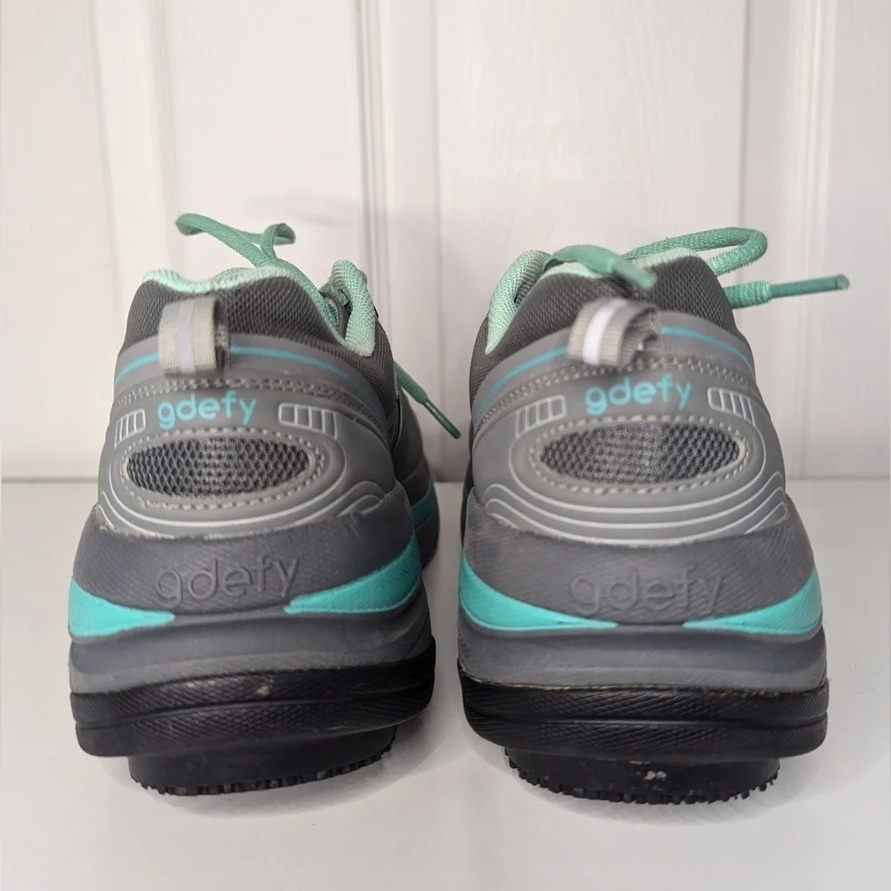Gdefy Womens Shoes Gravity Defyer Mighty Size 8 Sneakers Gray Walking Comfort